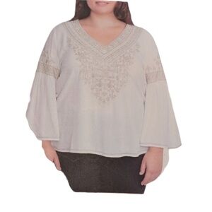 XXL - Chelsea & Theodore Long Sleeve Flared Shirt